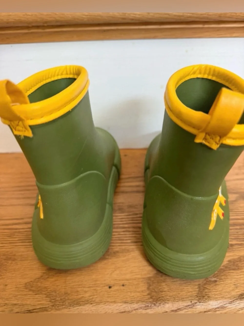 Rain Boots Dinosaur Kids Green 3D Cartoon – US Little Kid Size 1 13.5